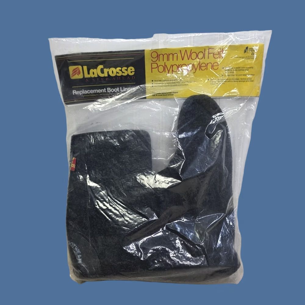 Vintage VINTAGE LaCrosse Boot Liners Wool Felt Black Size 8 Mens Size US 8 / EU 41 - 1 Thumbnail