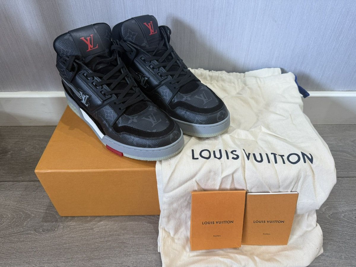 Louis Vuitton Louis Vuitton Eclipse Hi-tops RARE Size US 7 / EU 40 - 1 Thumbnail