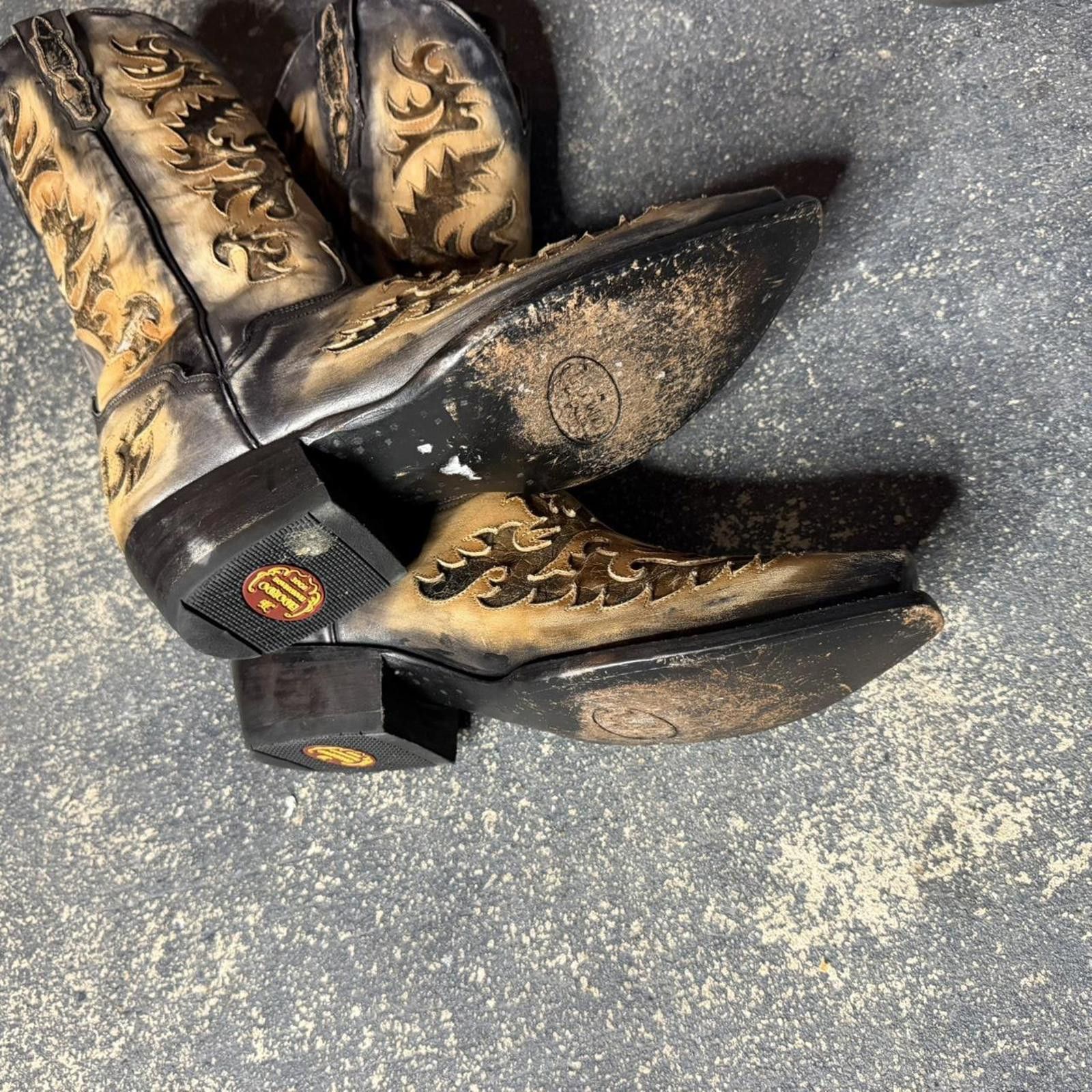Other Vintage El Dorado HandMade Flame Boot Size US 8.5 / EU 41-42 - 3 Thumbnail