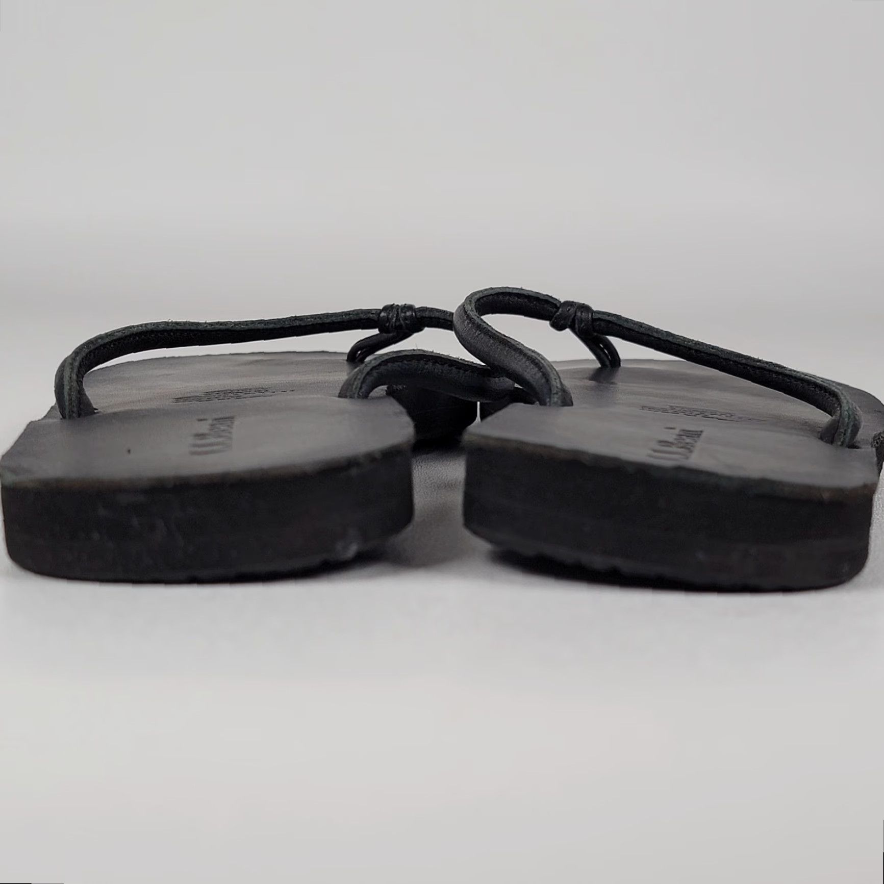 Vintage LL Bean Women's Flip Flops Black #275038 Size 8M Size US 6 / IT 36 - 4 Thumbnail