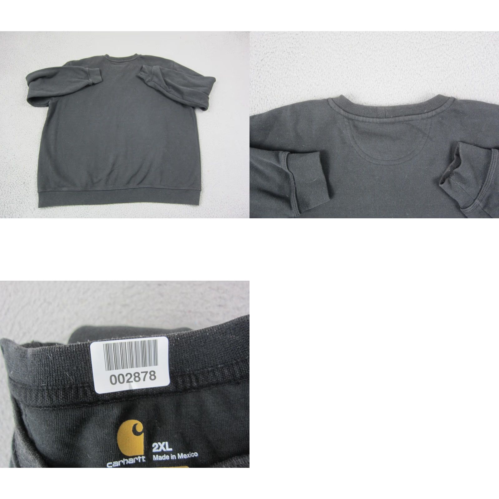 Carhartt Carhartt Sweatshirt Mens 2XL Black Original Fit Fleece Pullover Adult Work Logo Size US XXL / EU 58 / 5 - 8 Thumbnail