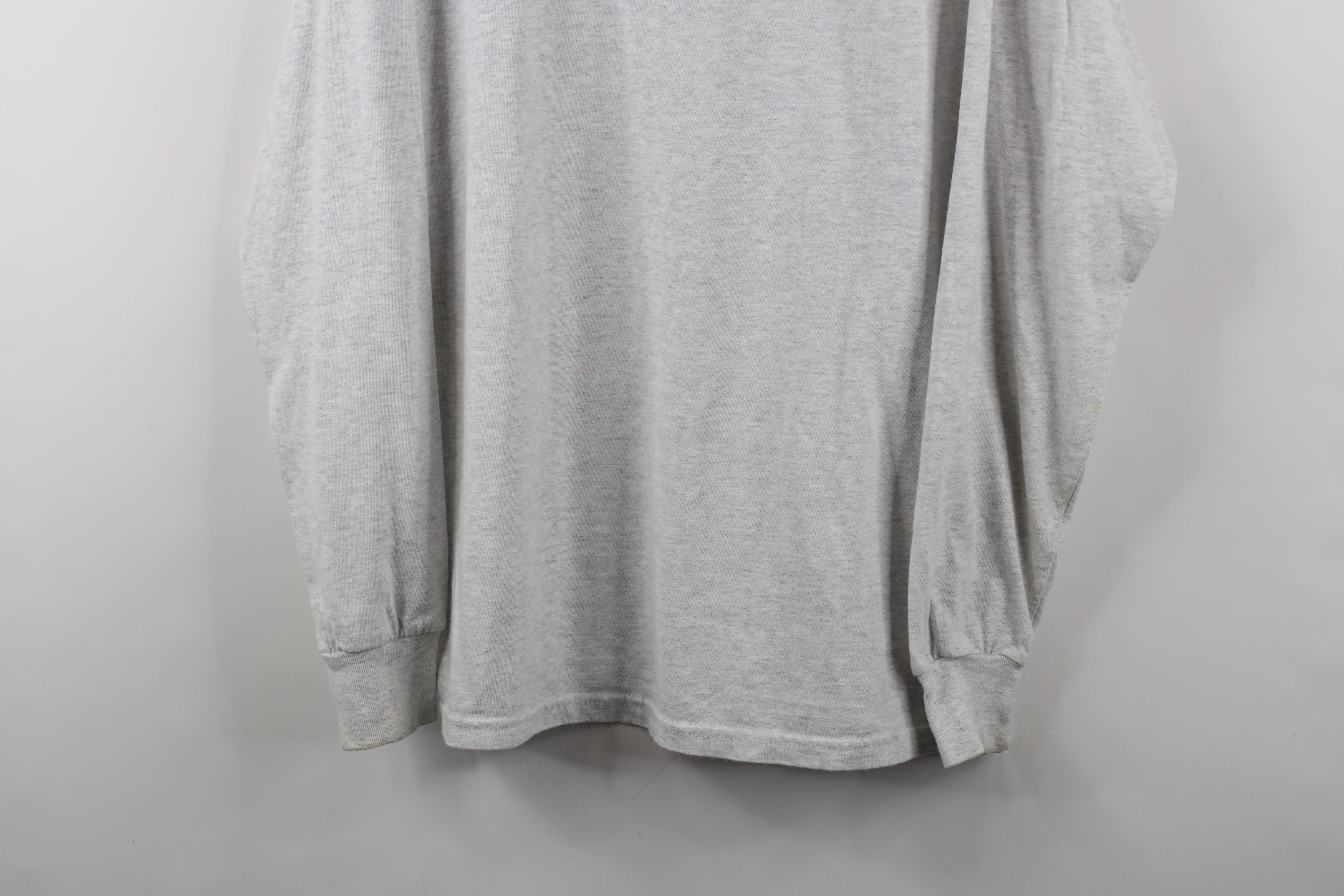 Vintage Vintage 90s Streetwear Bee Bowling Long Sleeve T-Shirt Gray Size M / US 6-8 / IT 42-44 - 3 Thumbnail