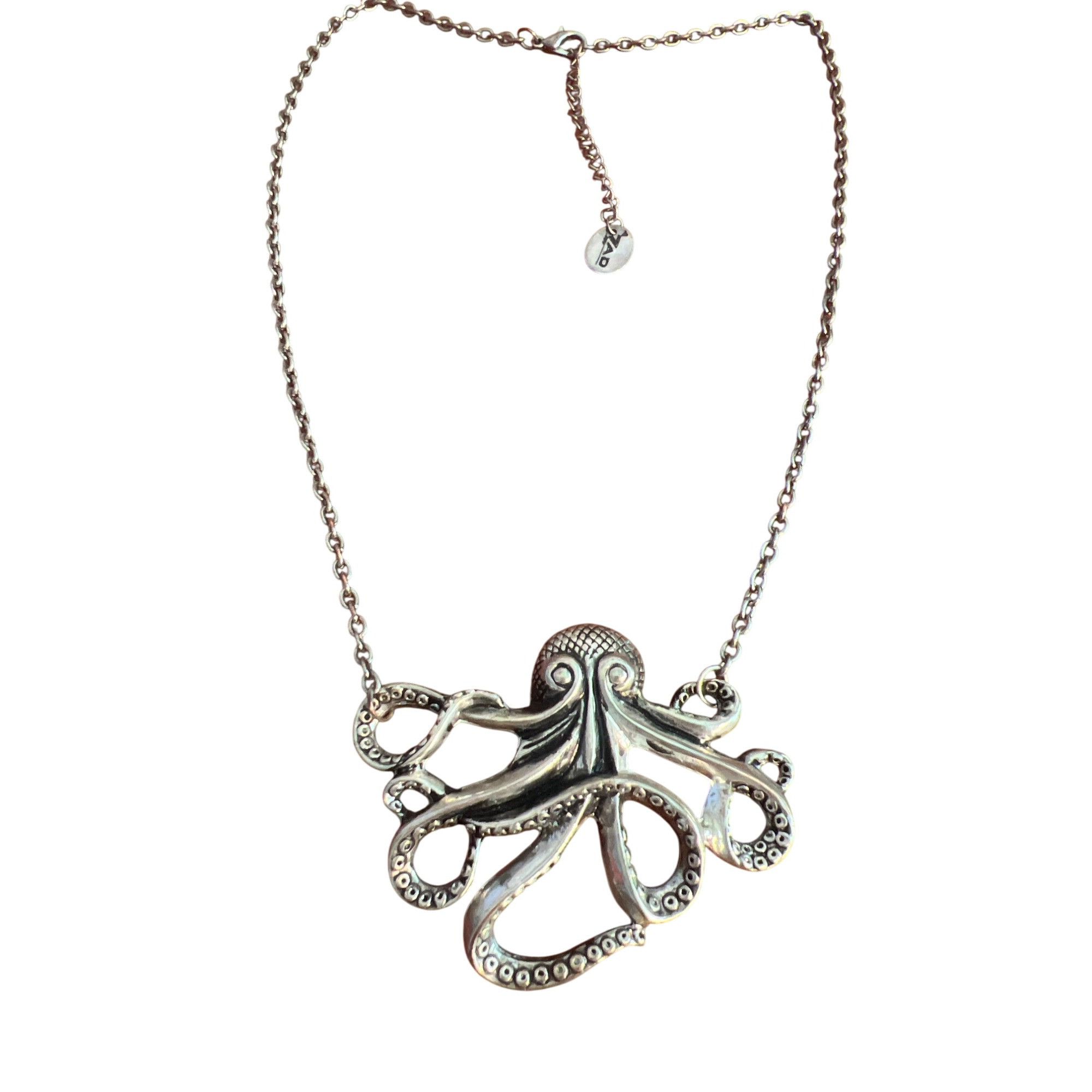 Other ZAD Silver Tone Octopus Necklace Tentacles Sea Life Nautical Size ONE SIZE - 1 Thumbnail