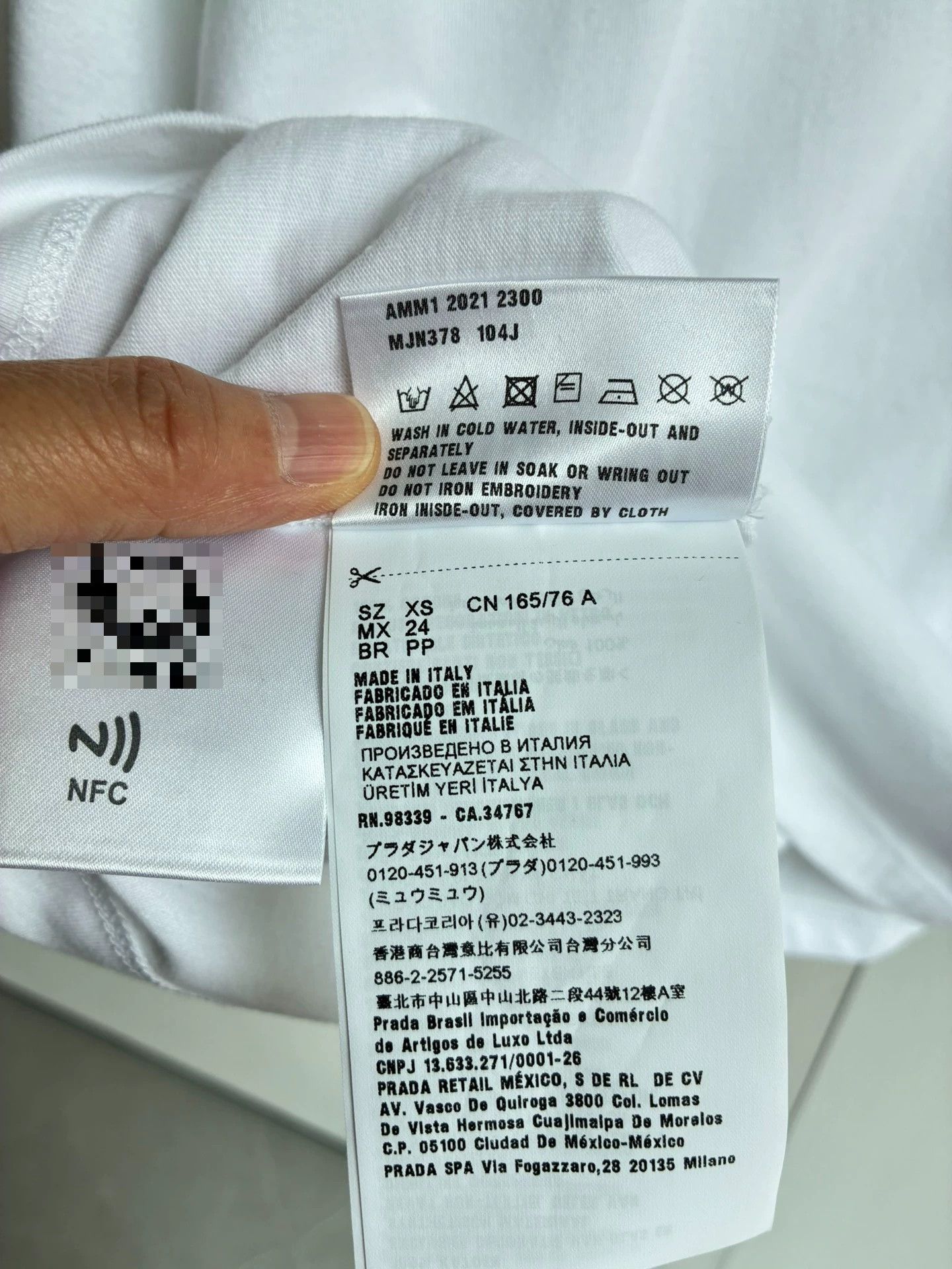 Miu Miu MIU MIU White Short Sleeve TEE XS Floral Beaded Size XS / US 0-2 / IT 36-38 - 7 Thumbnail