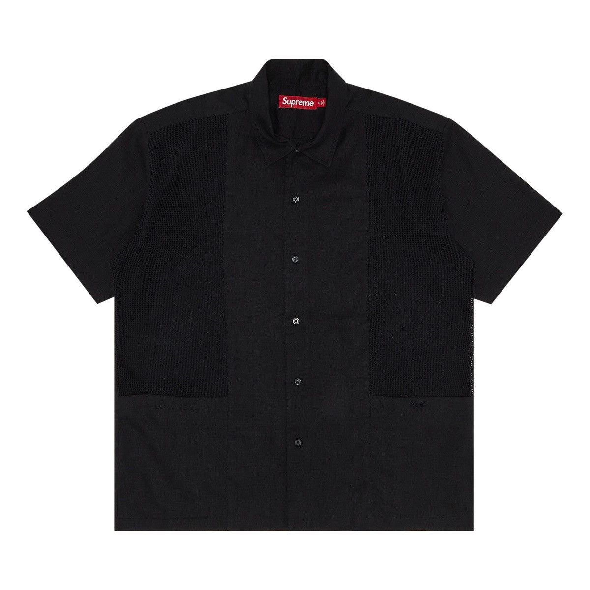 Supreme Supreme mesh panel linen shirt Size US XL / EU 56 / 4 - 1 Thumbnail