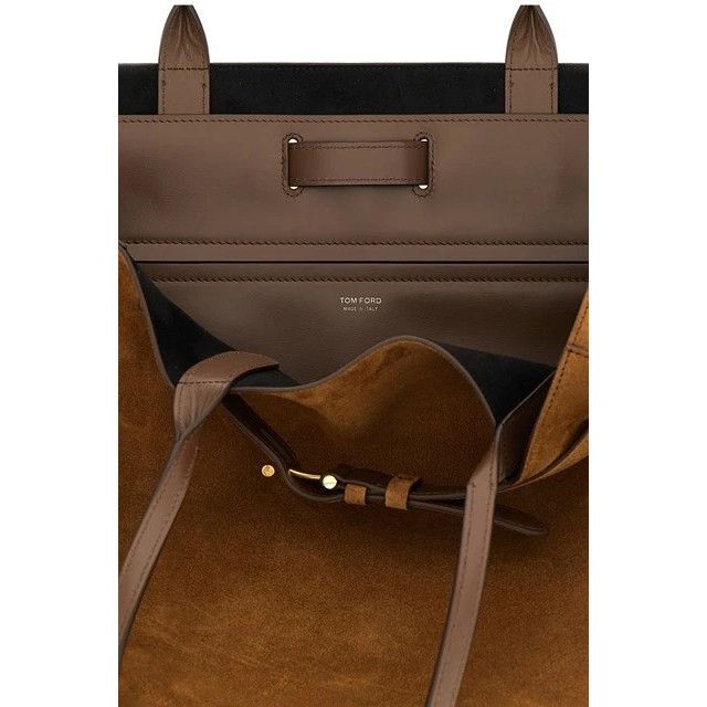 Tom Ford TOM FORD Audrey Medium Brown Suede Top Handle Bag New & Auth Size ONE SIZE - 4 Thumbnail