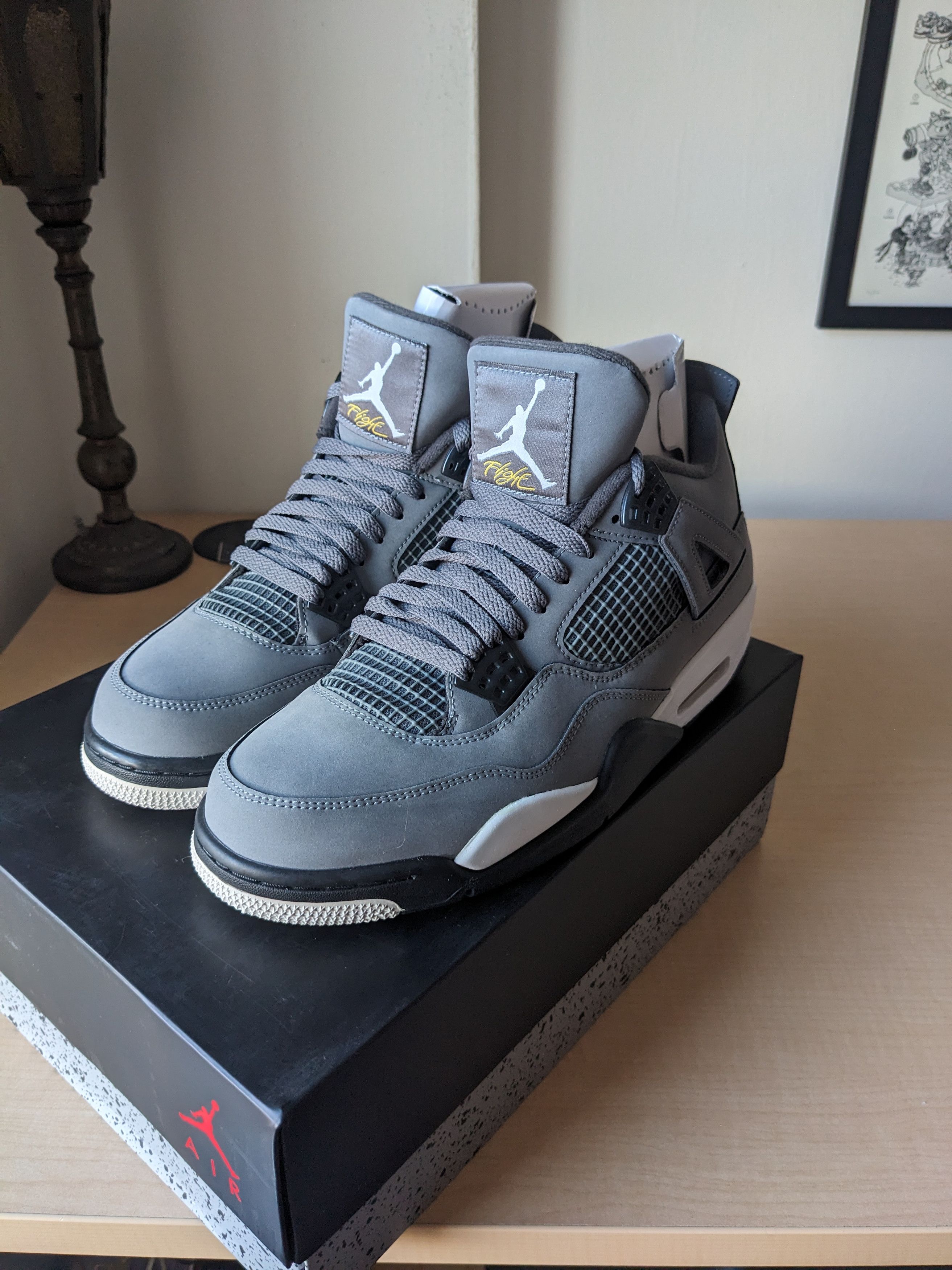 image of Air Jordan 4 Retro 'cool Grey' 2019 Shoes, Men's (Size 11)