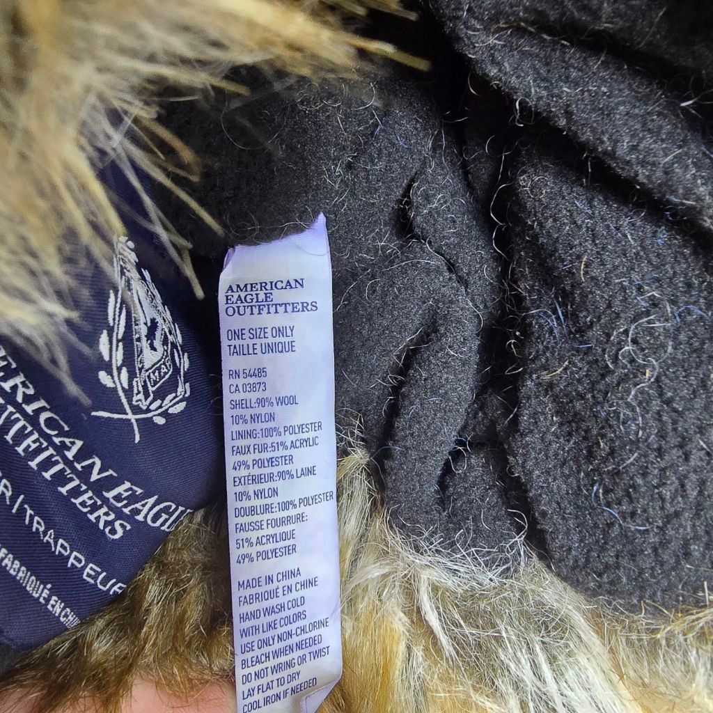 American Eagle Outfitters Women's American Eagle Trapper Hat One Size Blue Orange Size ONE SIZE - 5 Thumbnail