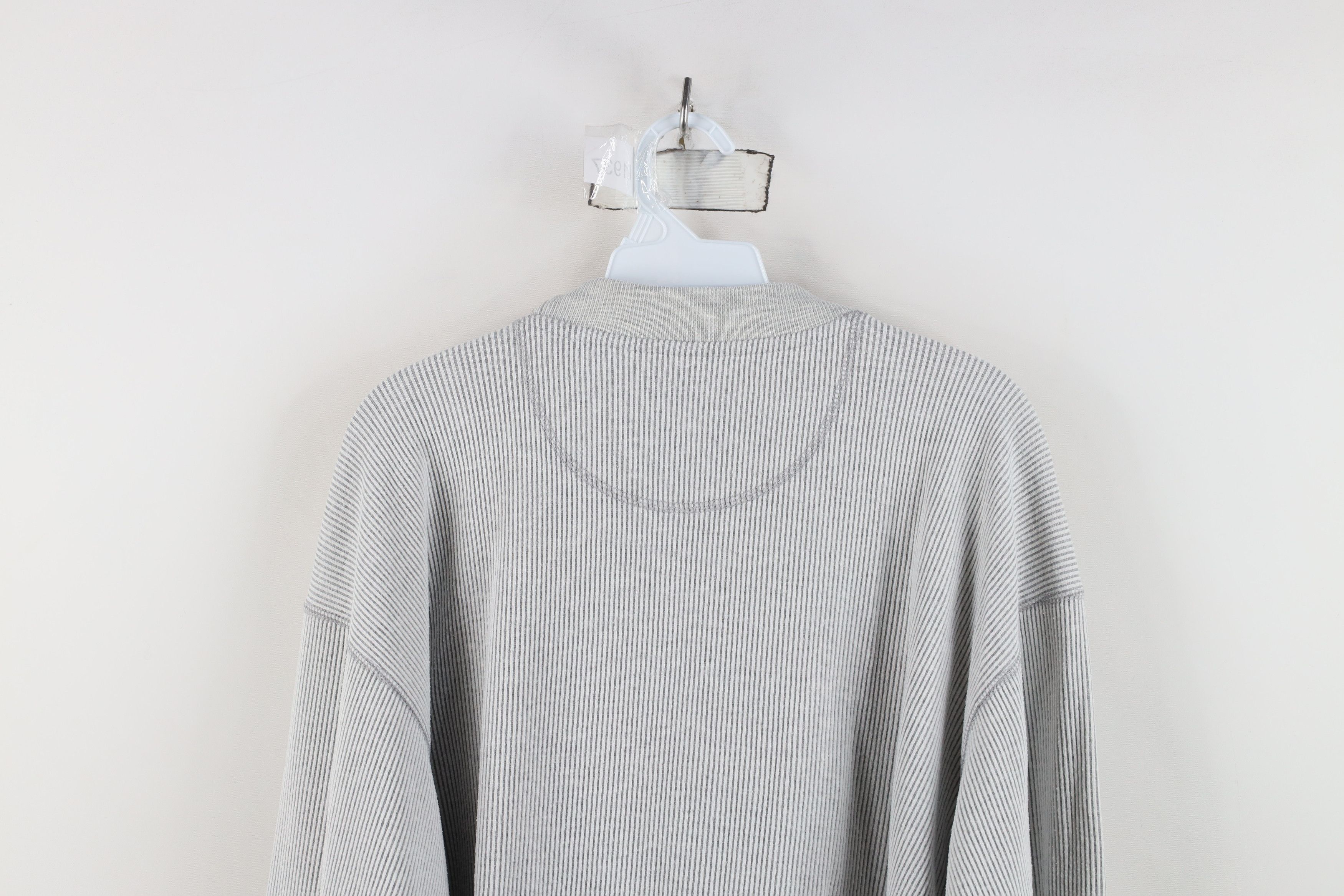 Vintage Vintage 90s State University Ribbed Knit Sweatshirt Gray Size US L / EU 52-54 / 3 - 9 Thumbnail