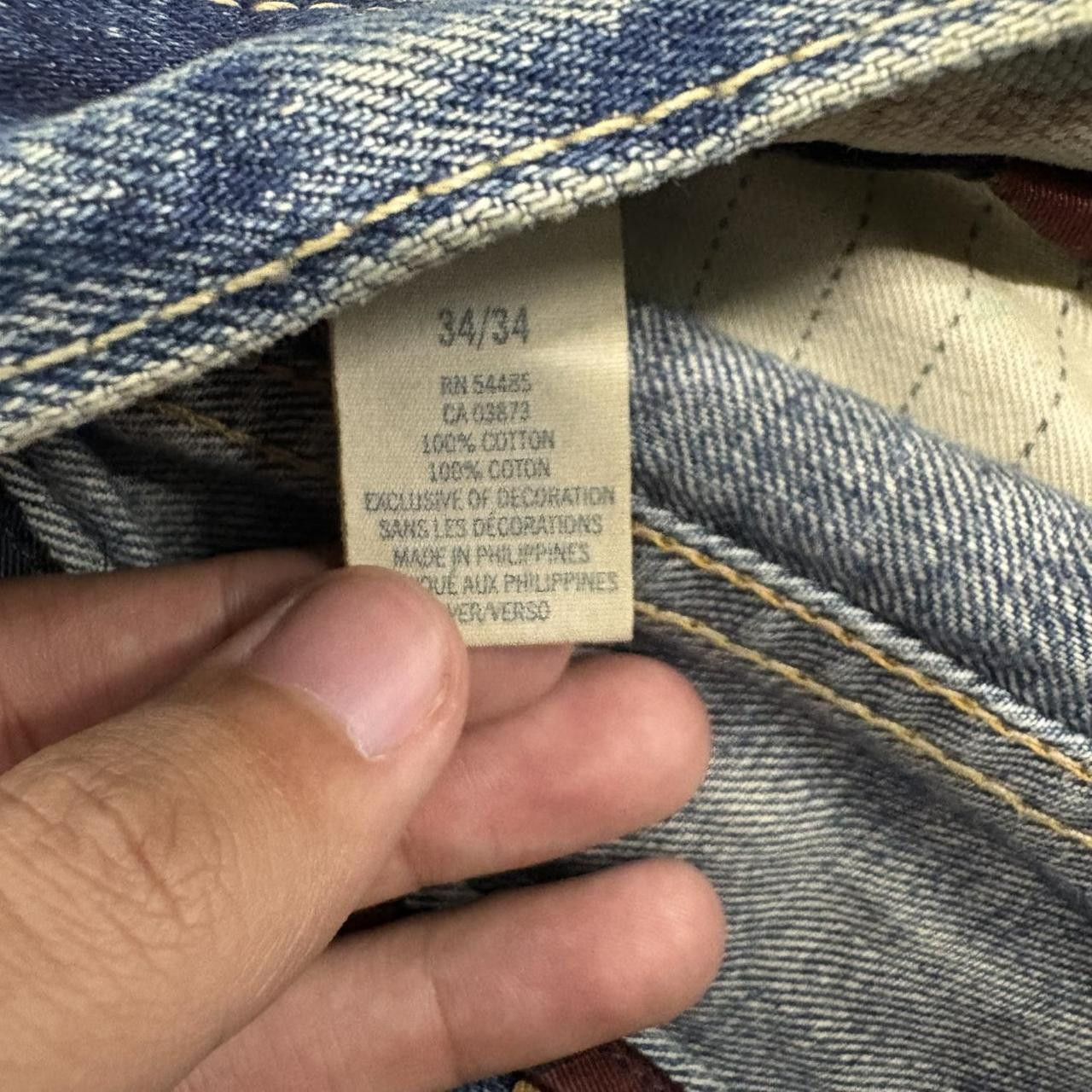 Vintage Crazy Vintage Y2K/2000s Baggy Blue denim Streetwear American Eagle Jorts Shorts! Size US 34 / EU 50 - 4 Thumbnail