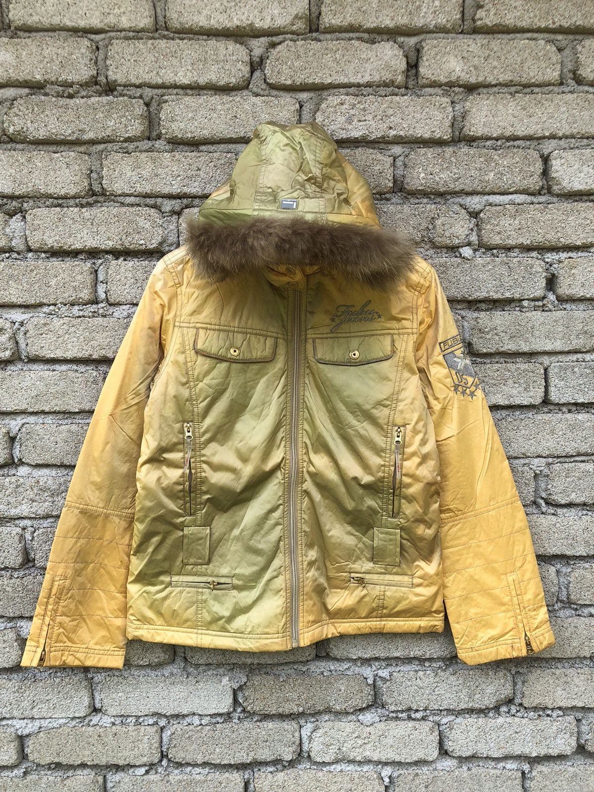 If Six Was Nine Vintage 90s Sunfaded Fubu The Collection Fur Ski Jacket Size M / US 6-8 / IT 42-44 - 2 Thumbnail