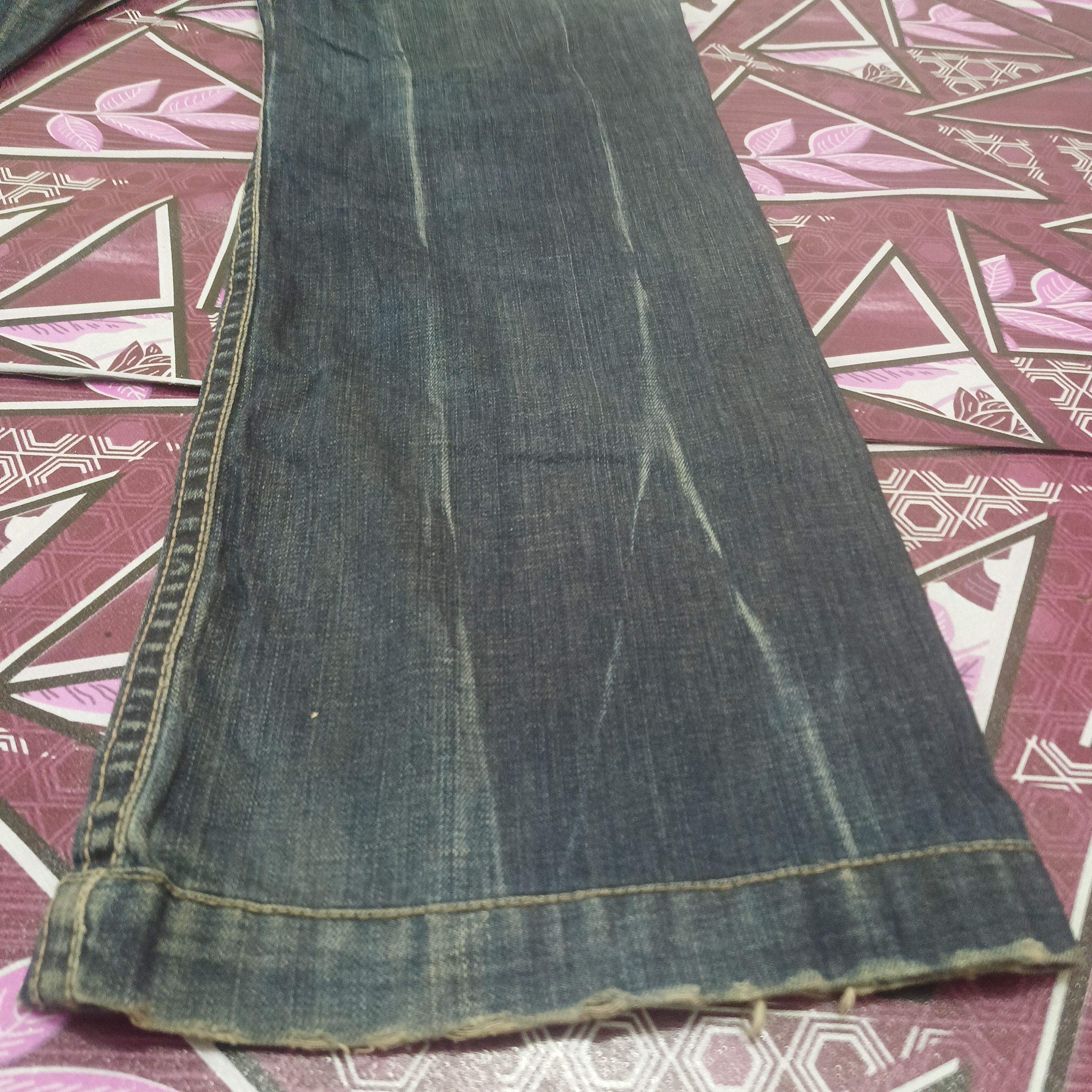 Japanese Brand Japanese Matrix Opt jeans flared Distressed jeans Size US 31 - 22 Thumbnail
