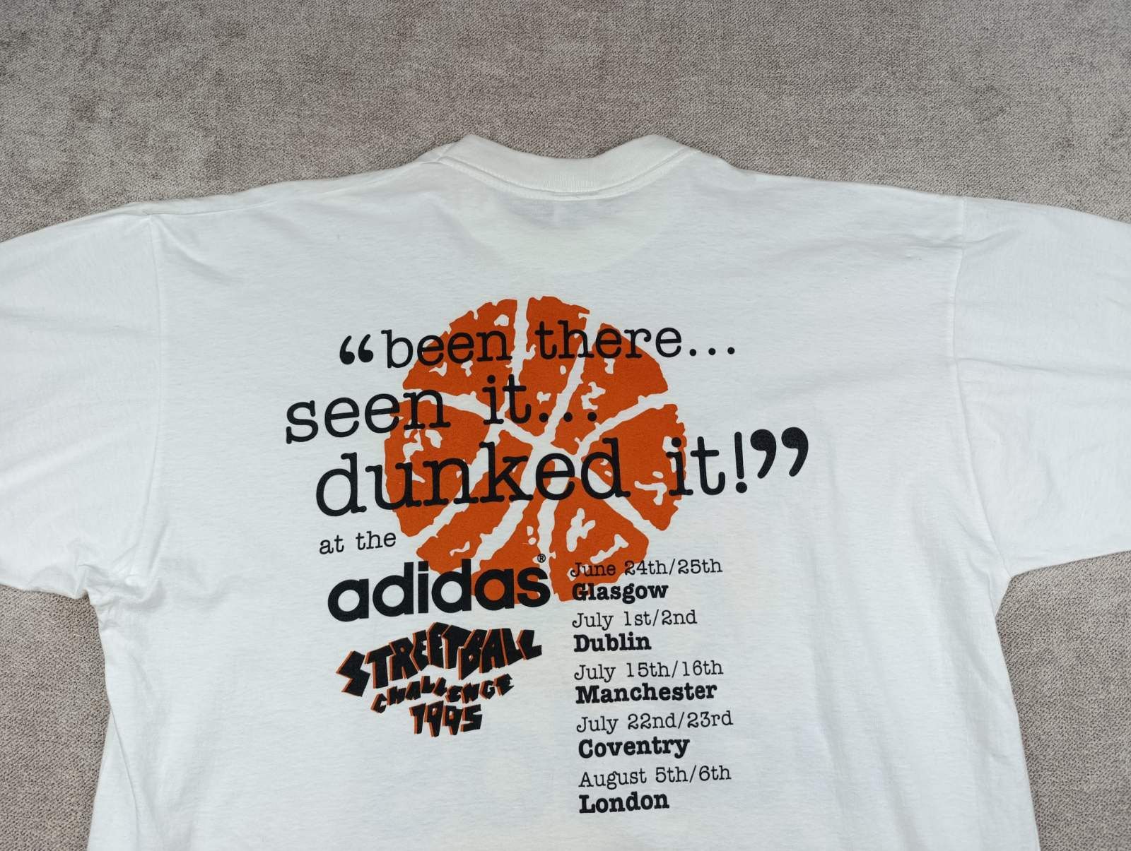Adidas ADIDAS STREETBALL CHALLENGE 1995 VINTAGE BIG LOGO SHIRT Size US XL / EU 56 / 4 - 17 Thumbnail