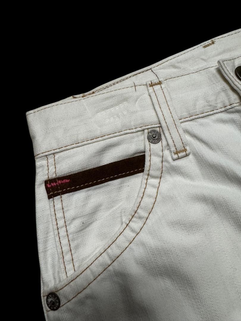 Edwin RARE Edwin White Jeans Navajo Style Pocket Made in Japan Size US 28 / EU 44 - 6 Thumbnail