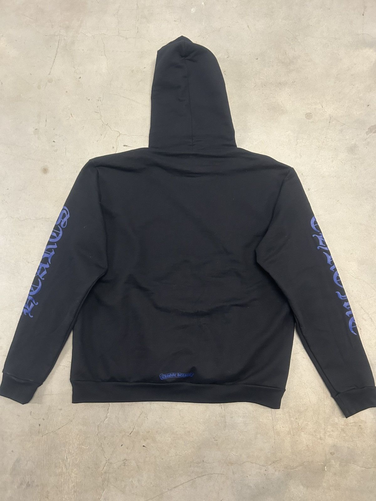 Chrome Hearts CHROME HEARTS BLACK/BLUE SCRIPT PULLOVER HOODIE Size US L / EU 52-54 / 3 - 8 Thumbnail