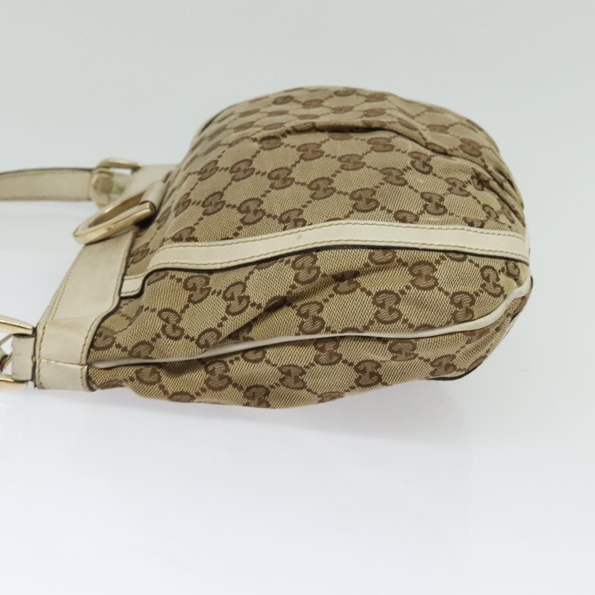 Gucci GUCCI GG Canvas Abbey Shoulder Bag Beige Gold Size ONE SIZE - 4 Thumbnail