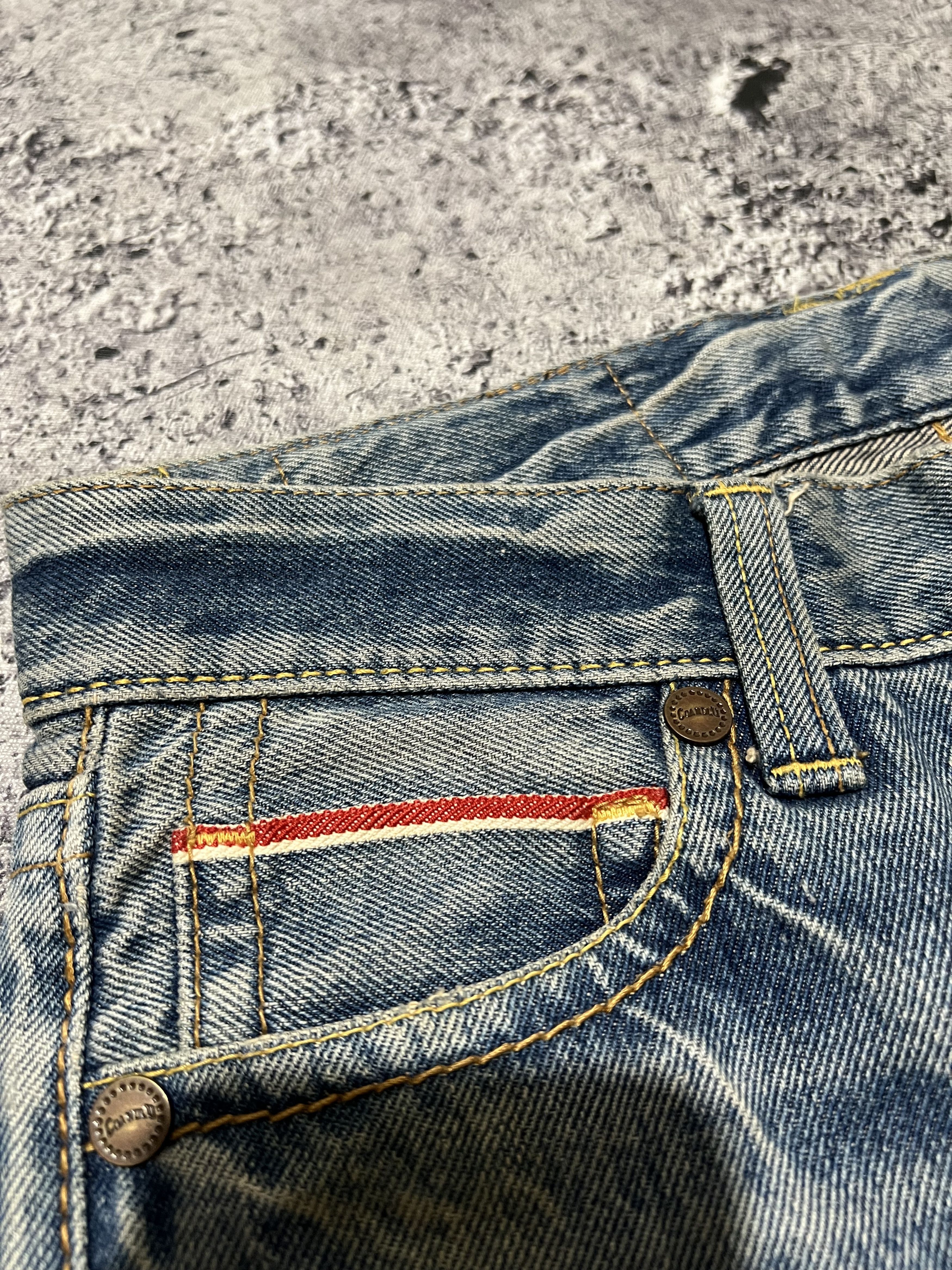 Japanese Brand 2000s Archival Hysteric Cdg Print Paint Raw Wash Jeans y2k Size US 30 / EU 46 - 6 Thumbnail