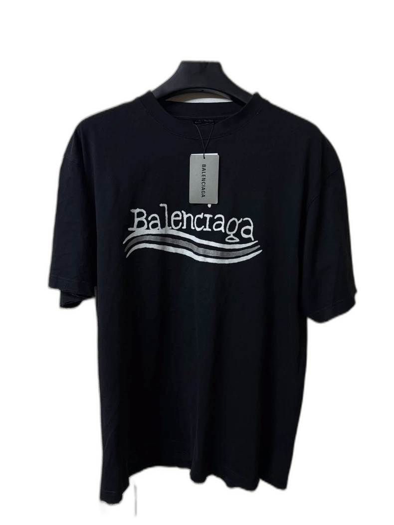 Balenciaga Balenciaga Fuzzy Cola Short Sleeve T-Shirt Size US M / EU 48-50 / 2 - 1 Thumbnail