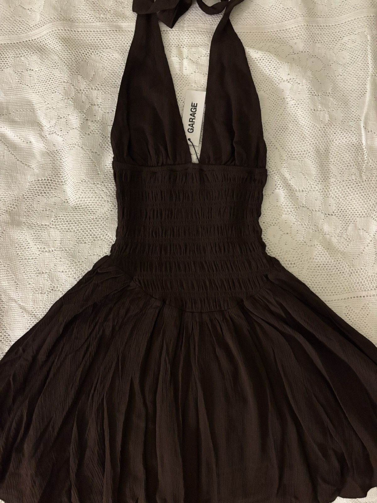 Garage Garage Halter Smocked Romper Dress  Brand New With Tag (XS) |  Grailed