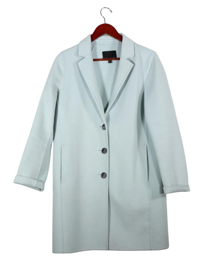 Banana Republic Banana Republic Women Small Green Aqua Surf Mid Coat Jacket Size S / US 4 / IT 40 - 3 Thumbnail