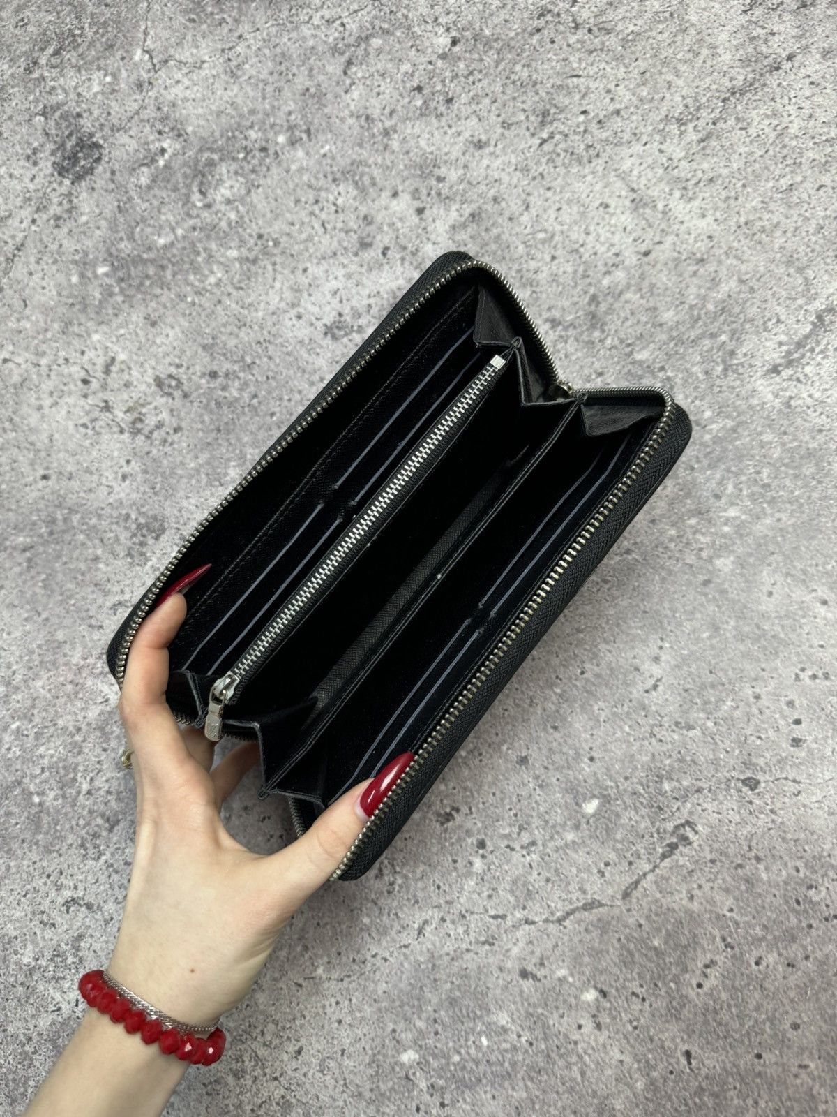 Louis Vuitton × Vintage LOUIS VUITTON Zippy Wallet Long M61857 Leather Noir Unisex Size ONE SIZE - 4 Thumbnail