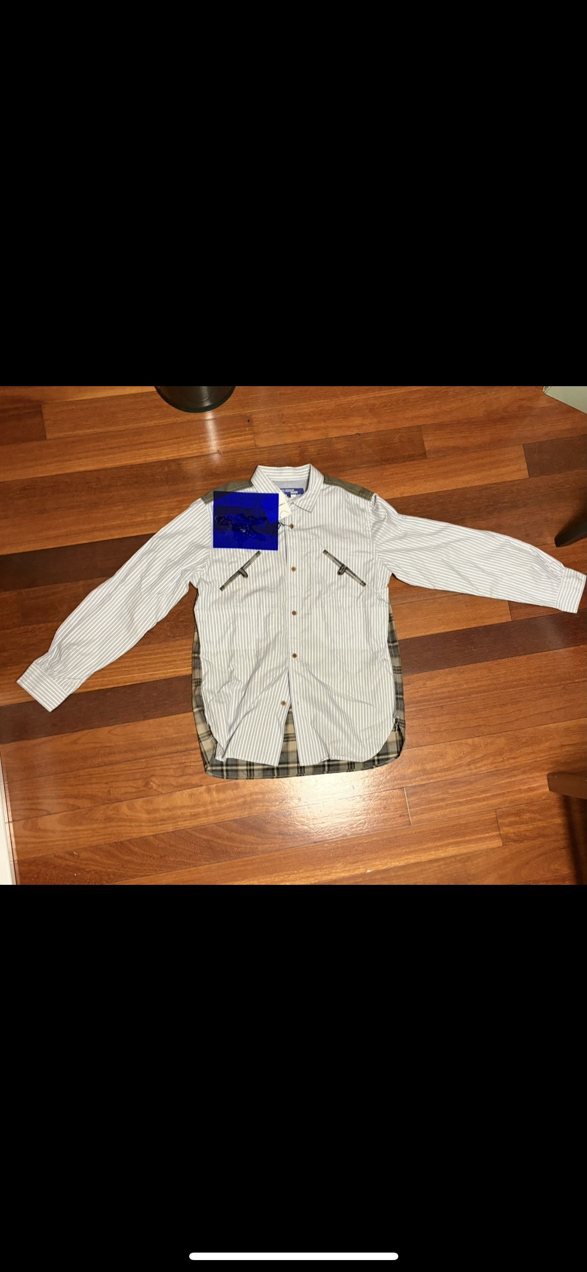 Junya Watanabe CDG AD2017 Patchwork Button Up