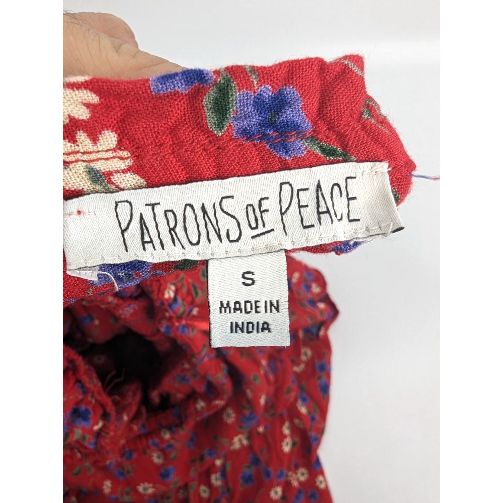 Vintage Patrons of Peace Red Dress Short A-Line Smocked Waist Tiered Ruffles Strapless Size S Women Mens Girls Size S / US 4 / IT 40 - 7 Thumbnail