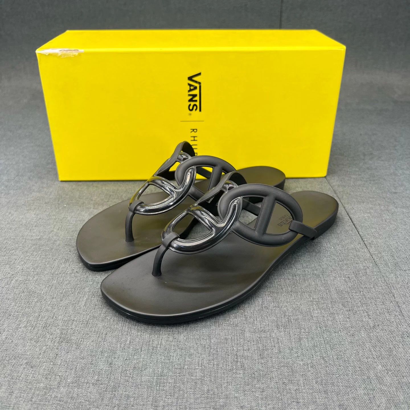 Hermes Hermes Egerie Black Slippers 38 Size US 7.5 / IT 37.5 - 1 Thumbnail