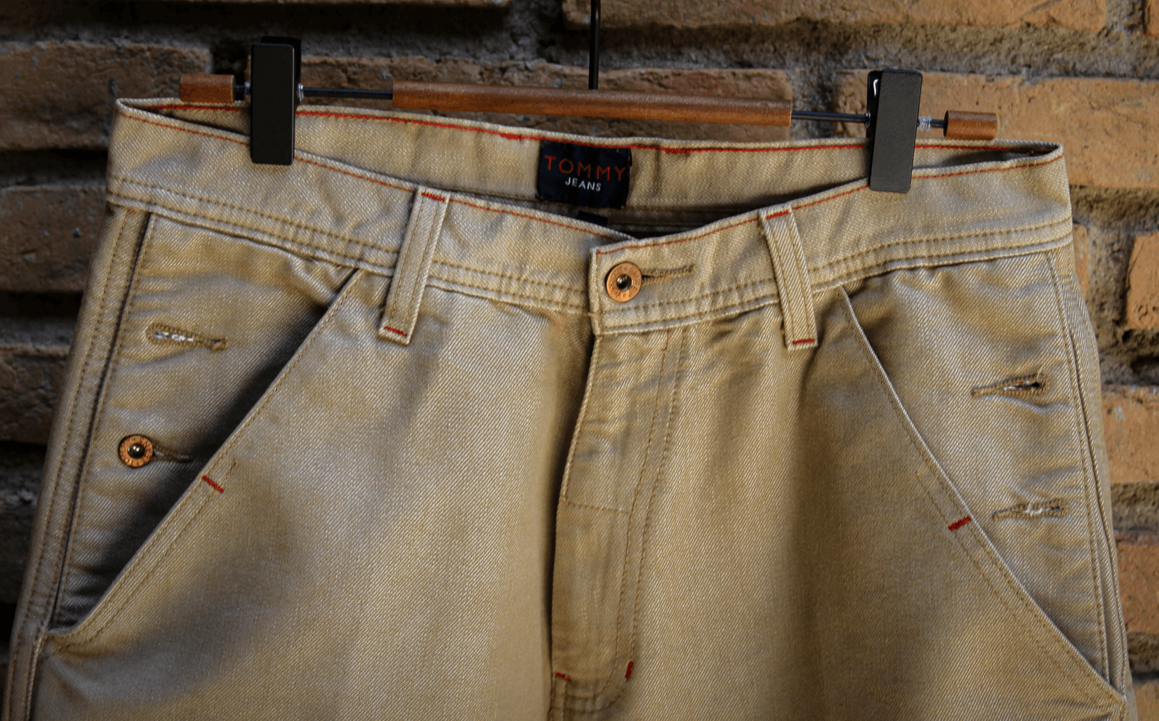 Tommy Hilfiger Tommy Jeans Vintage Style Carpenter Pants Relic Tan Size US 31 - 2 Thumbnail