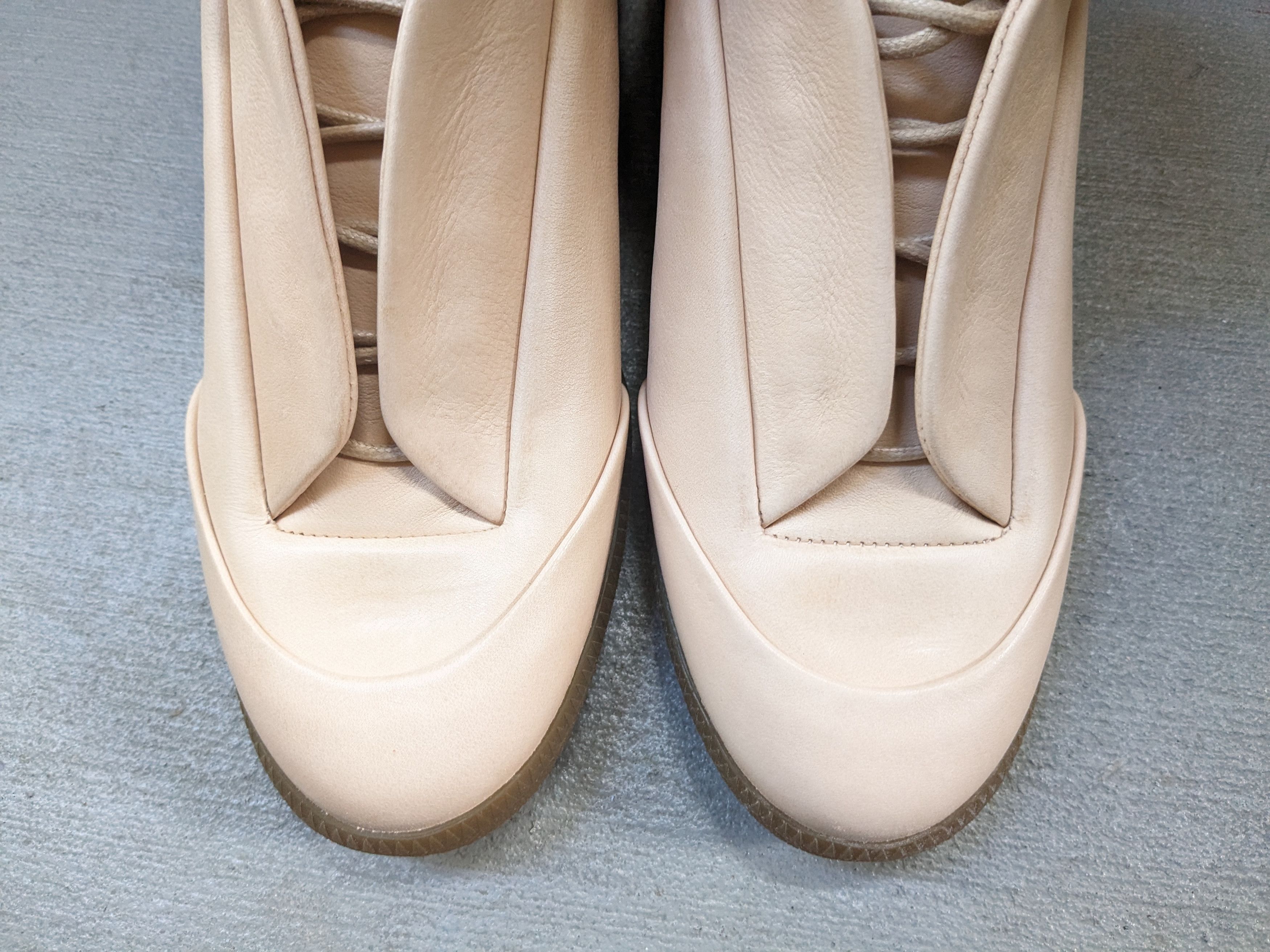 Maison Margiela Maison Margiela Future Beige 10 43 Leather High Tops Rare Size US 10 / EU 43 - 5 Thumbnail