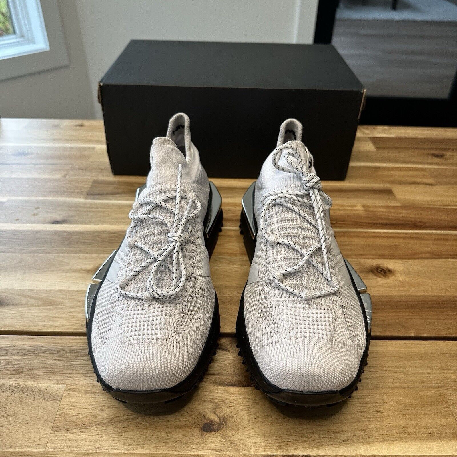 Adidas Adidas NMD S1 White Silver Metallic Black ID0361 Size 11 Size US 11 / EU 44 - 2 Thumbnail
