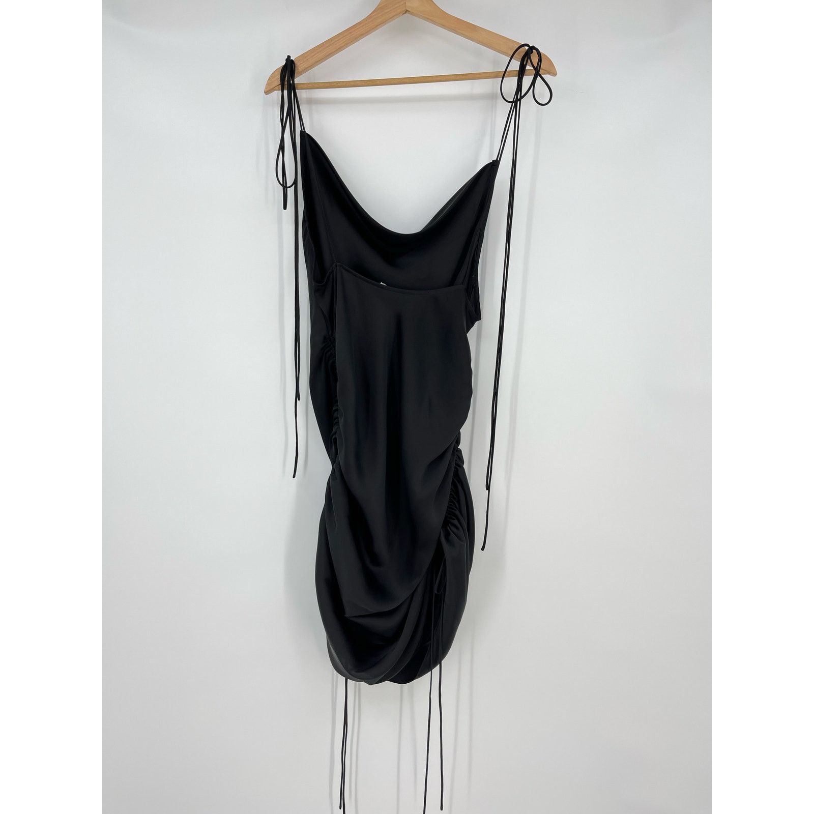 Orseund Iris Orseund Iris | Drawstring Dress in Black Ruched Mini Dress S Size S / US 4 / IT 40 - 5 Thumbnail