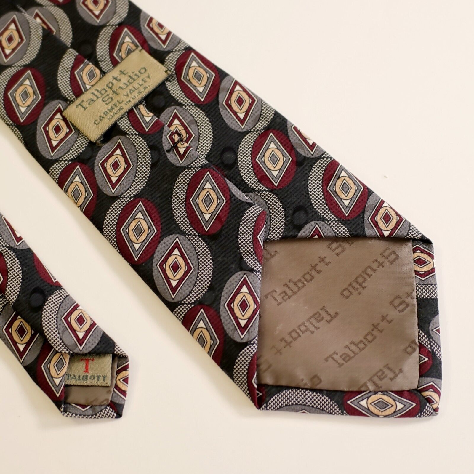 Robert Talbott Robert Talbott Carmel Valley USA Black Jacquard Print Abstra Size ONE SIZE - 7 Thumbnail
