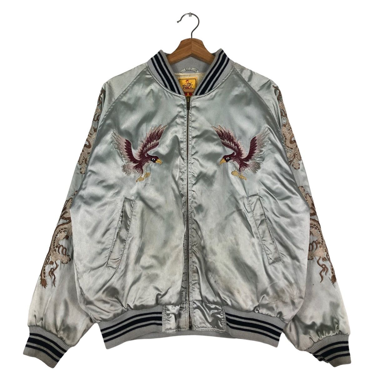 Japanese Brand 🔥VTG SUKAJAN SOUVENIRS JACKET JAPAN DRAGON TOYO ENTERPRISE Size US M / EU 48-50 / 2 - 4 Thumbnail