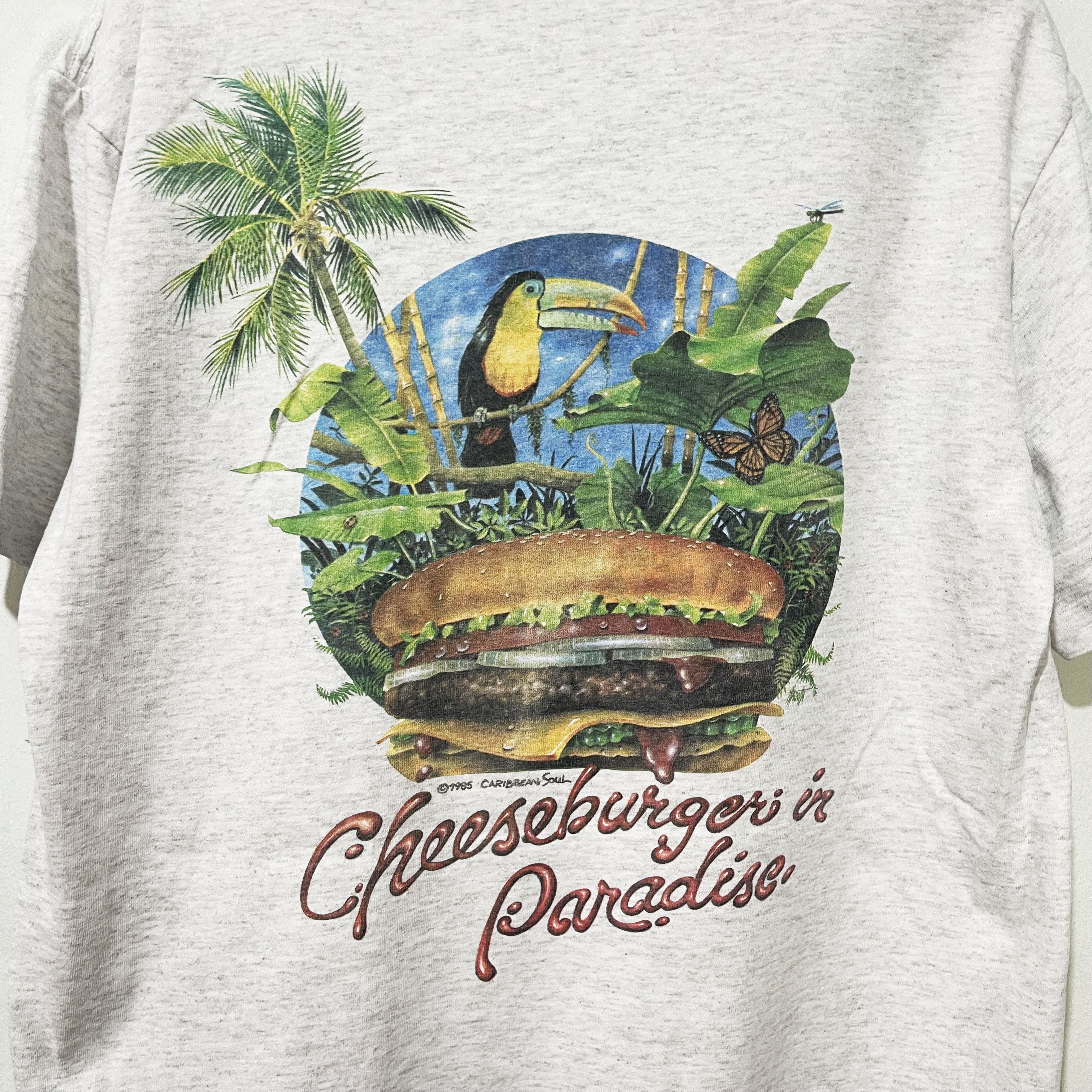 Caribbean Vintage 1985 Caribbean Soul Cheeseburger in Paradise T-Shirt Size US M / EU 48-50 / 2 - 2 Thumbnail