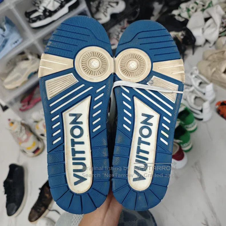 Louis Vuitton Louis Vuitton Blue denim shoes Size US 8 / EU 41 - 3 Thumbnail