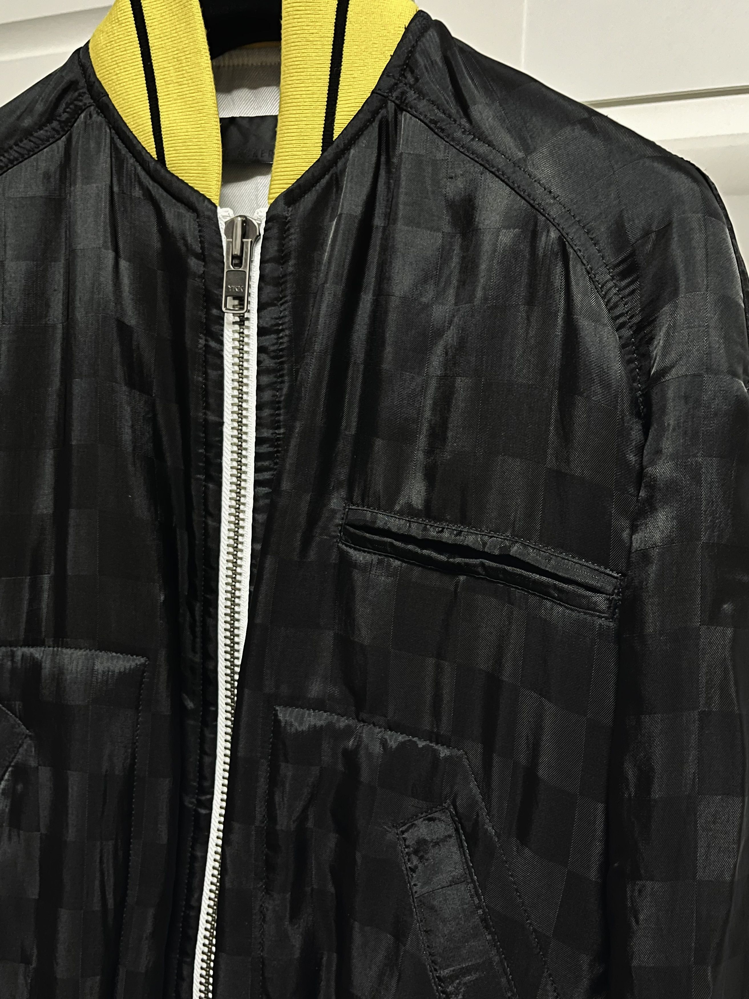 Haider Ackermann Haider Ackermann Black Jacquard Check Bomber Jacket Size US XS / EU 42 / 0 - 6 Thumbnail