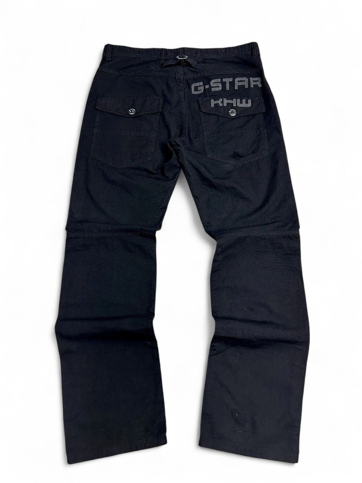 Diesel G-Star Raw Y2K Tech Carpenter Denim Pants Black Workwear 34 Size US 34 / EU 50 - 11 Thumbnail