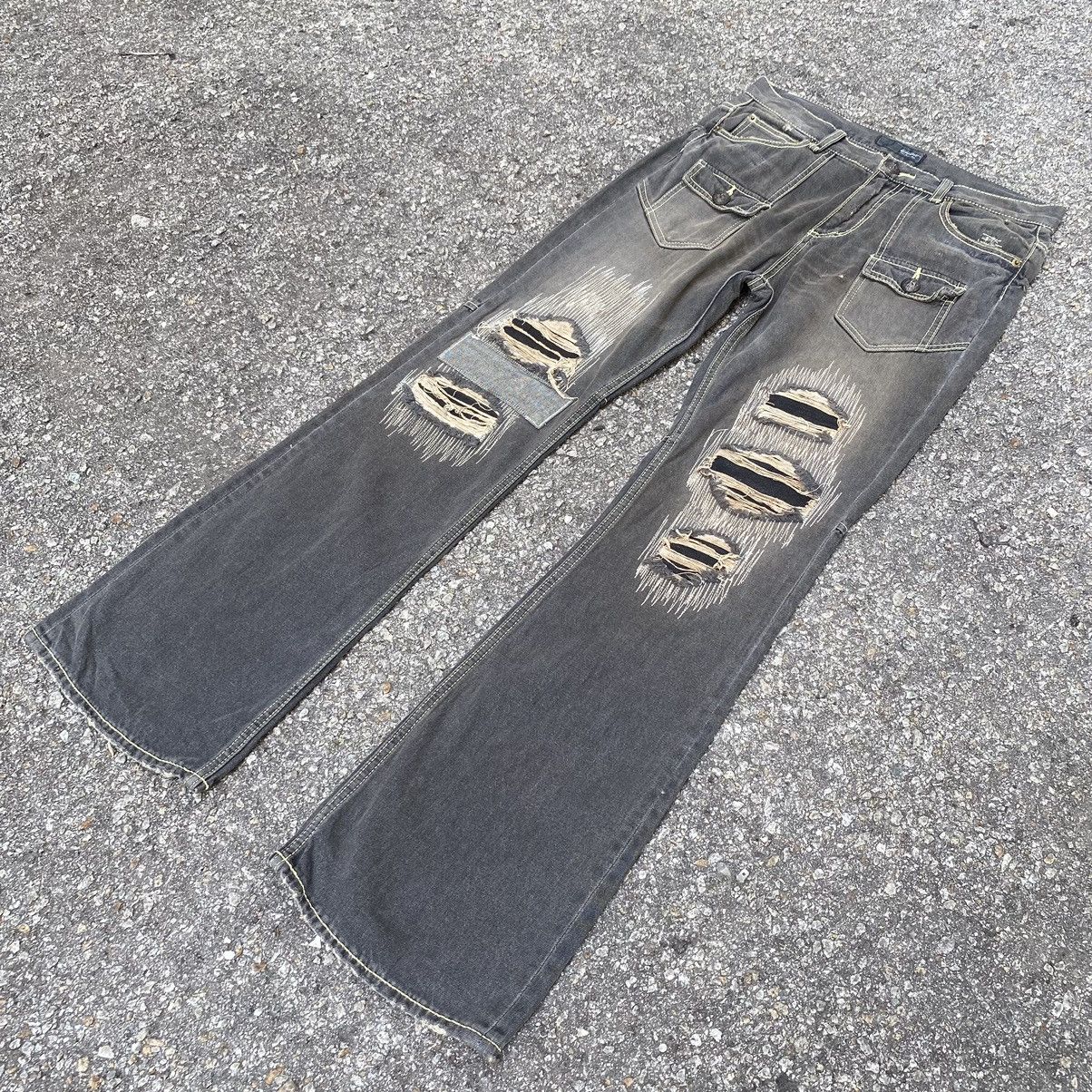 Flared Jeans Blutenblatt Bush Pant Distressed Denim Boot Cut