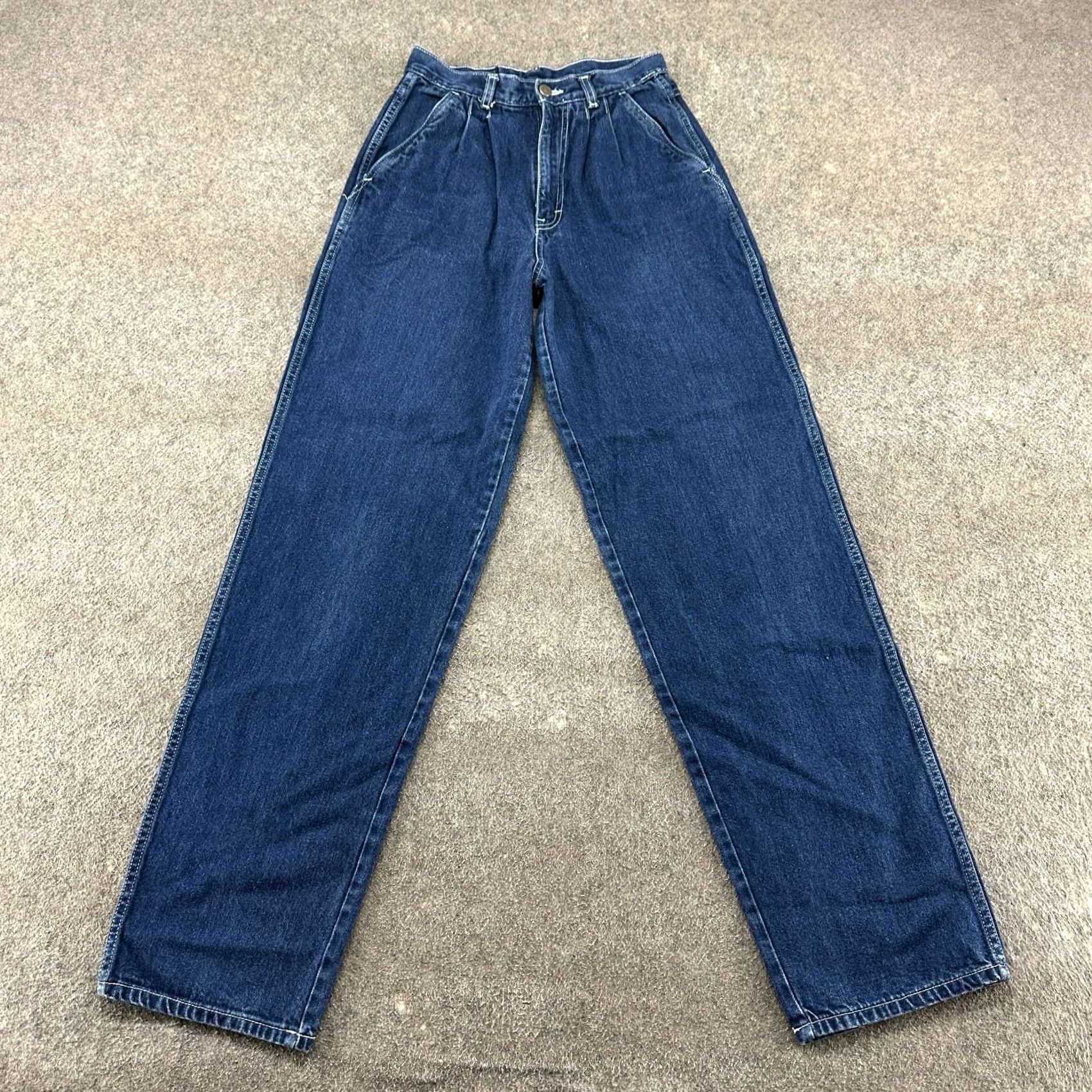 Vintage VINTAGE Seattle Blues Jeans Womens 11 Blue High Waisted Dark Wash Cowgirl 90s Jeans Mens? Size 26" / US 2 / IT 38 - 3 Thumbnail
