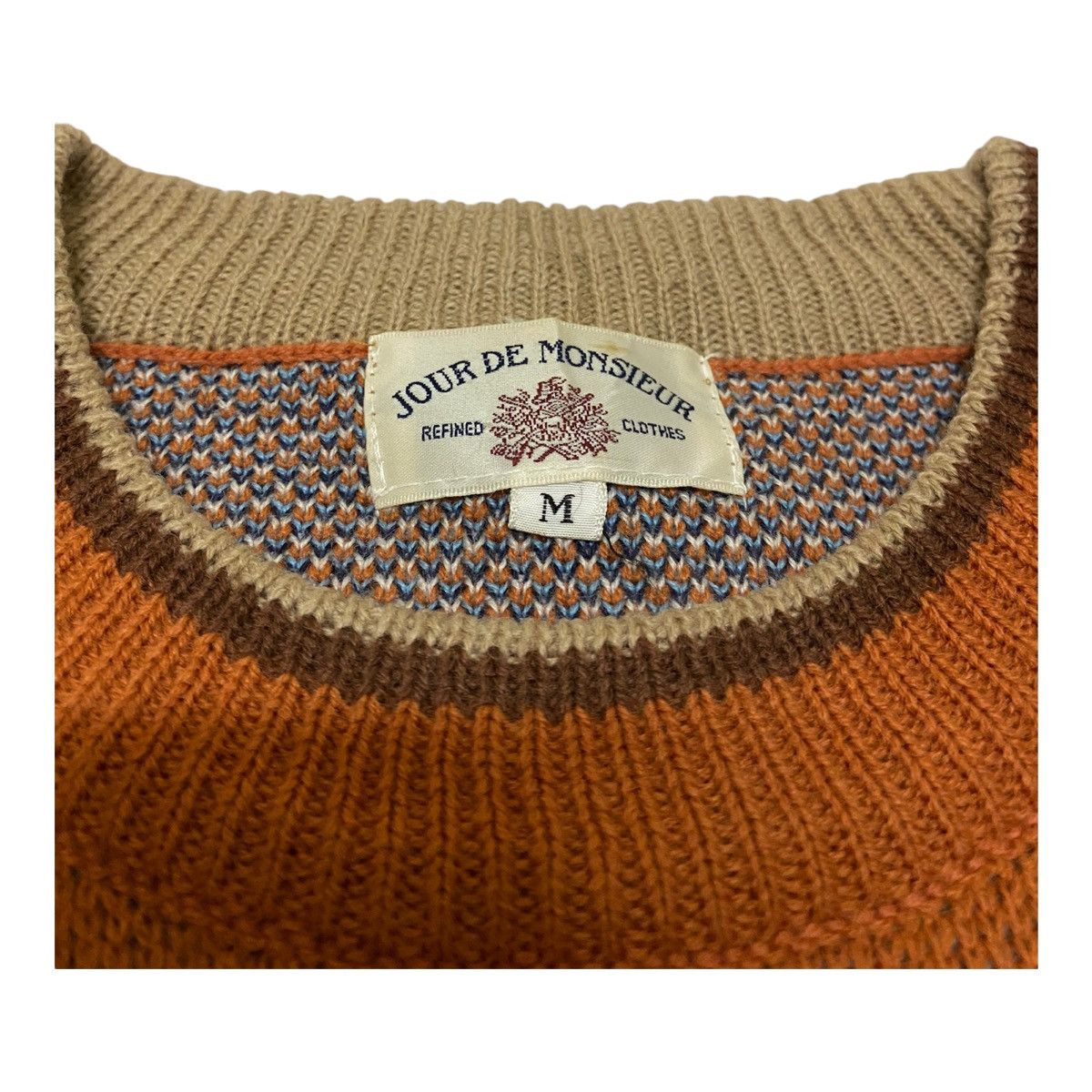 Vintage 🔥 Jour De Monsieur Nature Screen Crewneck Knit Sweater (C3) Size US M / EU 48-50 / 2 - 6 Thumbnail