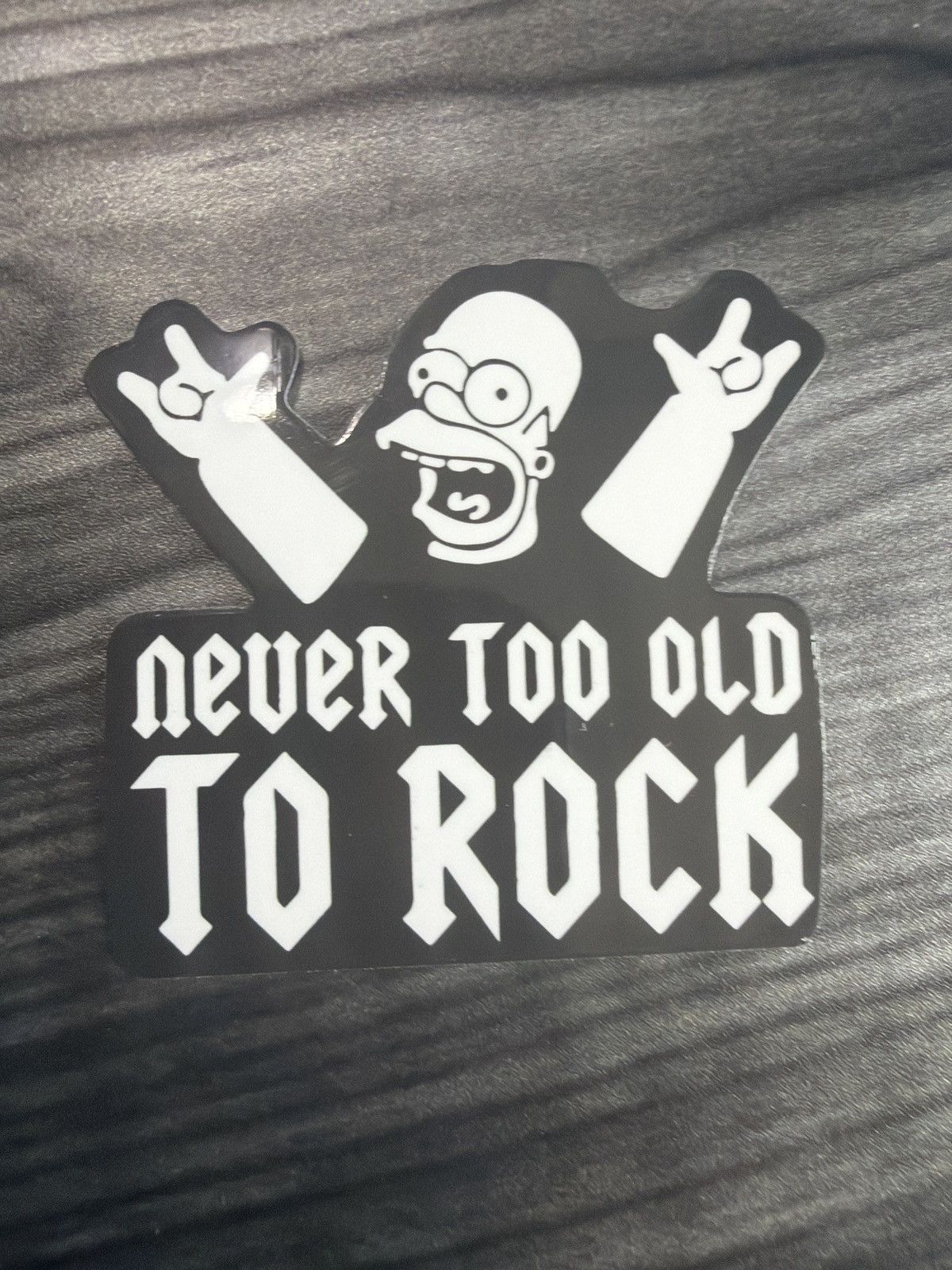 The Simpsons The Simpsons Homer Simpson Never Too Old To Rock Sticker Size ONE SIZE - 1 Thumbnail