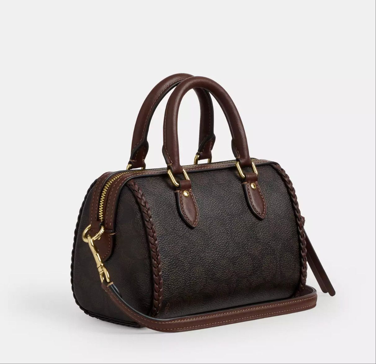 Coach Mini Rowan Crossbody Bag In Signature Canvas With Fringe Size ONE SIZE - 12 Thumbnail