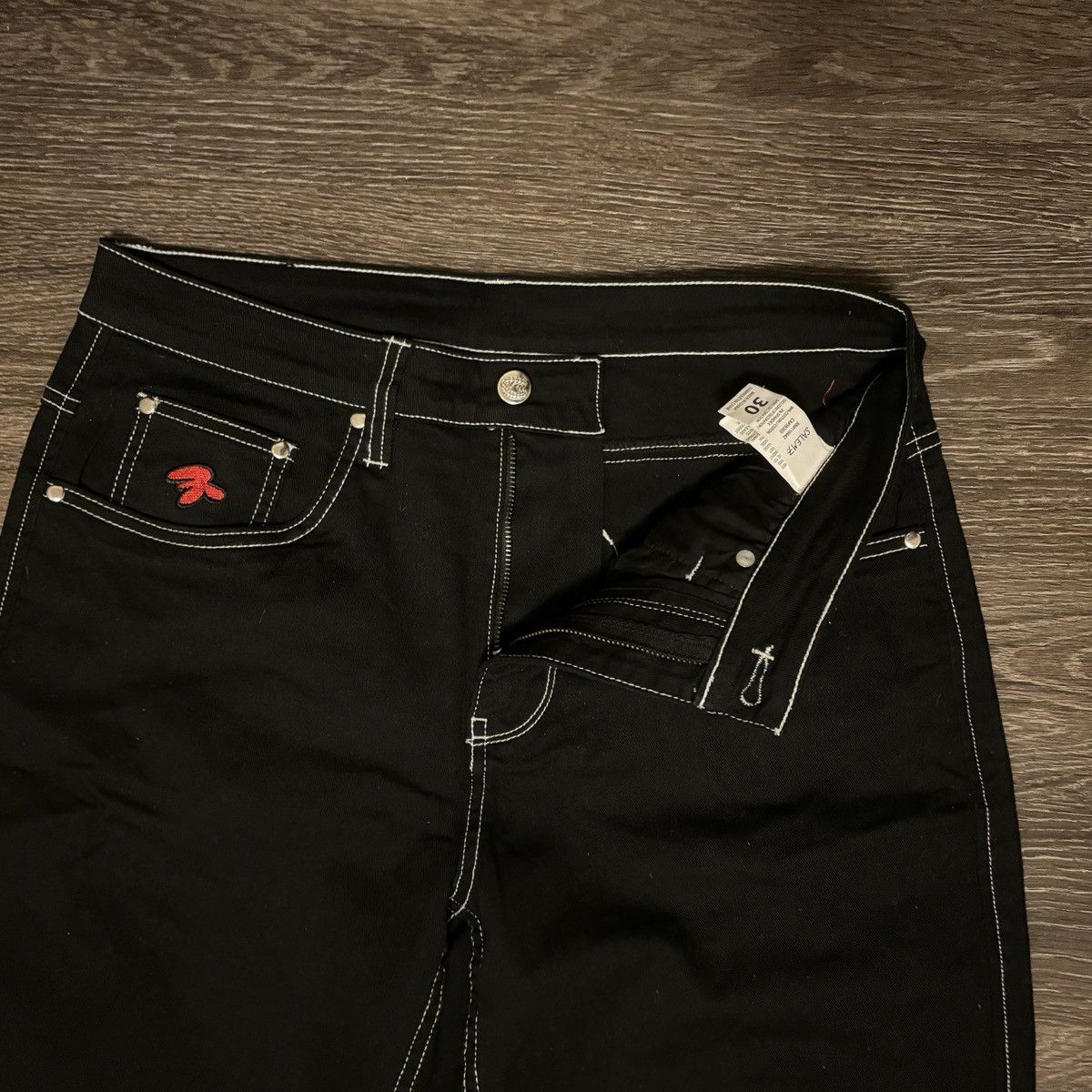 Other Salem7 Pentagram Black Denim Jeans Size US 30 / EU 46 - 3 Thumbnail