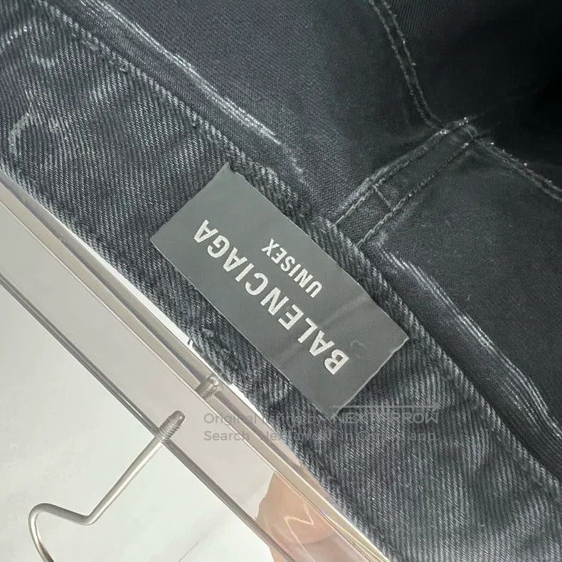 Balenciaga Balenciaga size L Black Waxed Waist Drawstring Loose Wide Size US 27 - 4 Thumbnail