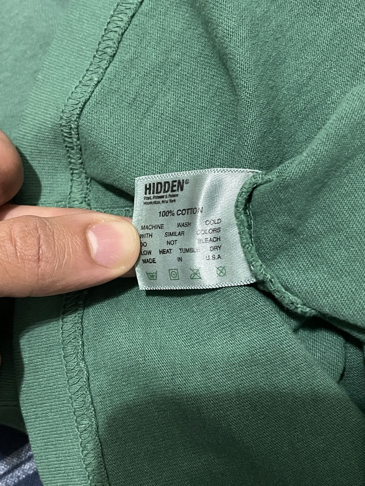 HIDDEN Classic logo tee washed green Size US M / EU 48-50 / 2 - 5 Thumbnail
