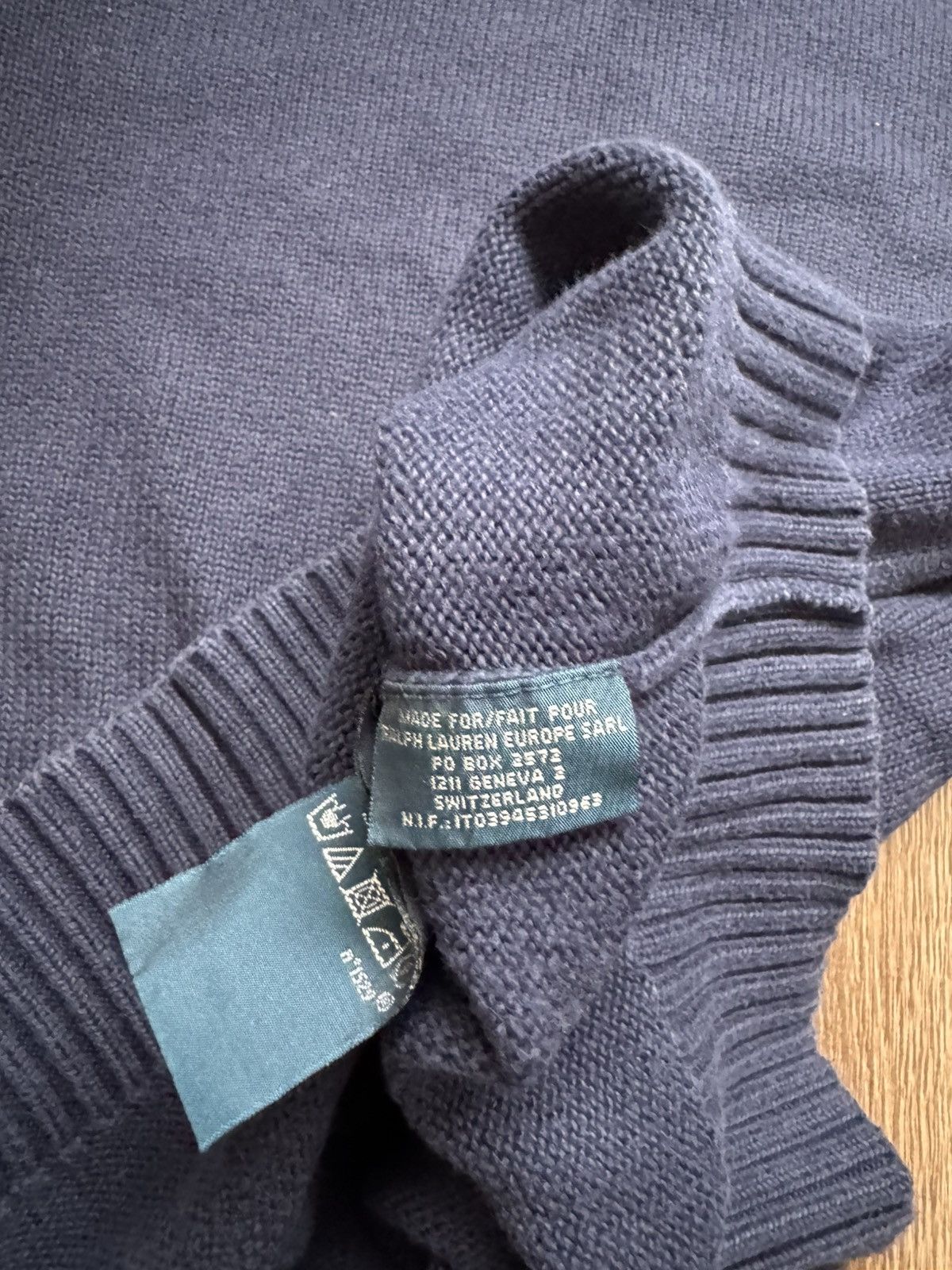 Polo Ralph Lauren Polo Ralph Lauren men’s Small knitted navy blue sweater Size US S / EU 44-46 / 1 - 6 Thumbnail