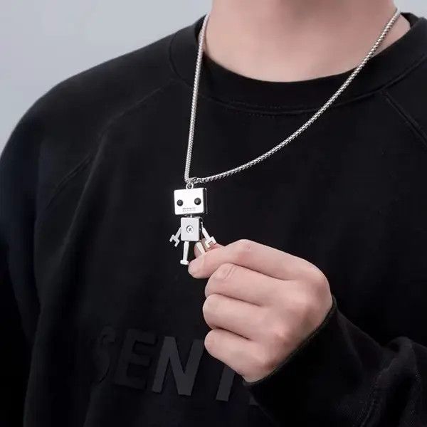 Jewelry Chizuru x Erika Robot Pendant Chain Necklace Size ONE SIZE - 4 Thumbnail