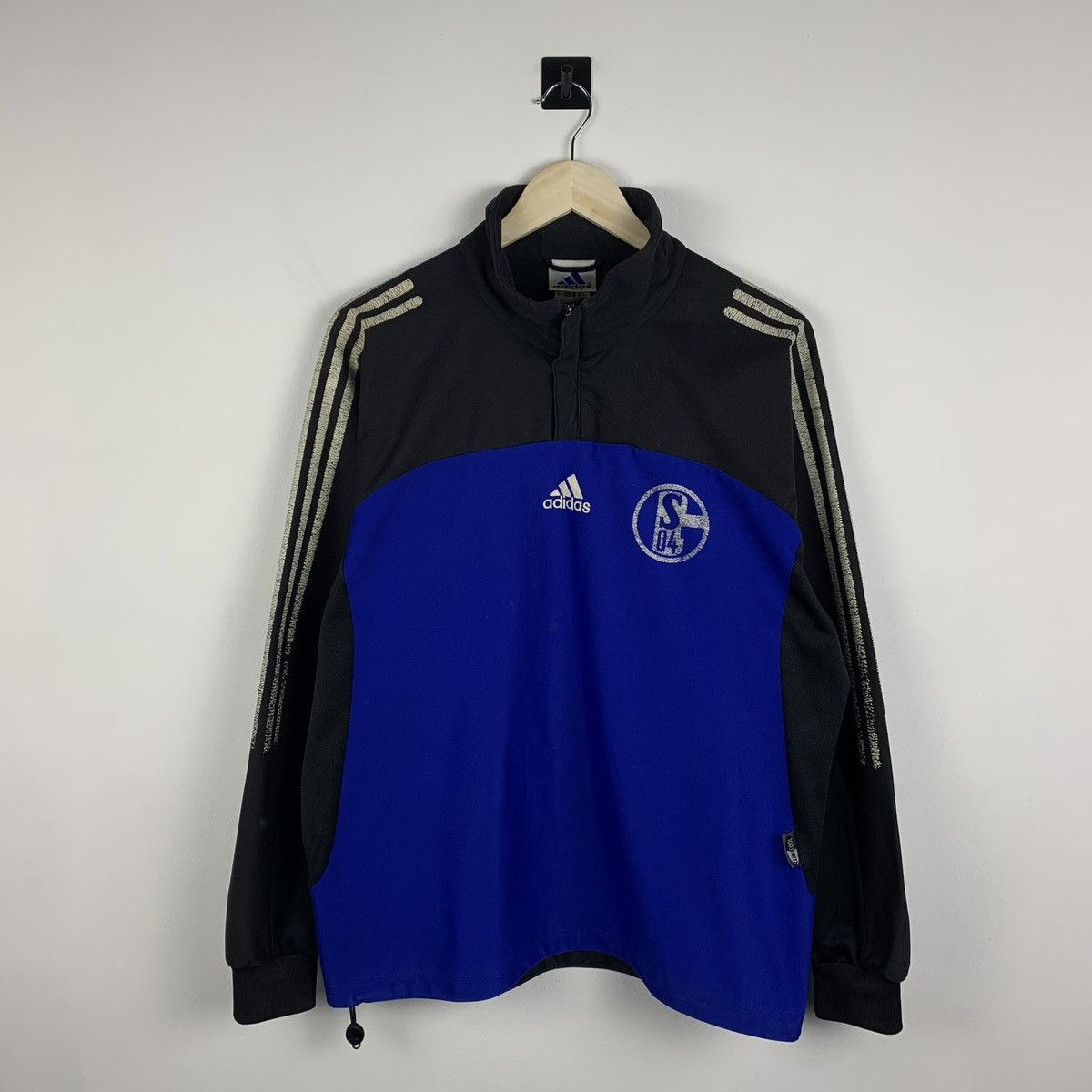 Adidas Men’s Adidas Shalke 04 Soccer Football Sweatshirt Size M Size US M / EU 48-50 / 2 - 1 Thumbnail