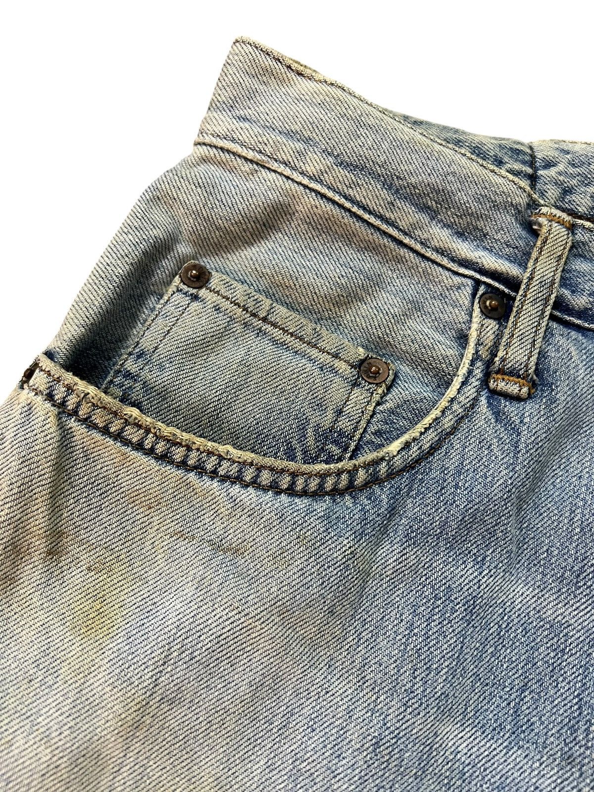 Edwin Vintage Edwin Baggy Distressed Faded Dirty Jean Very Rare Size US 30 / EU 46 - 9 Thumbnail